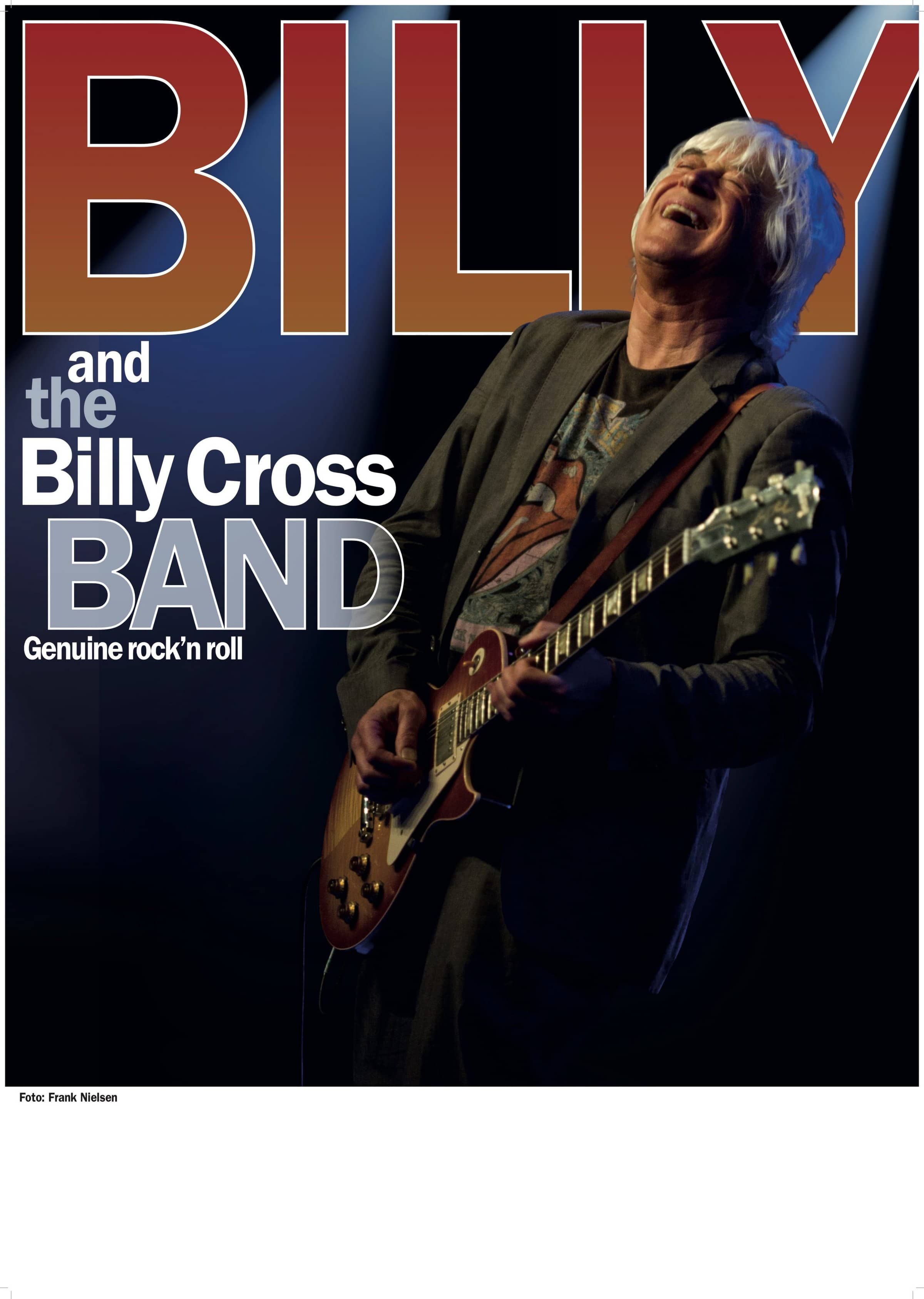 Billy Cross Band med tekst og guitar