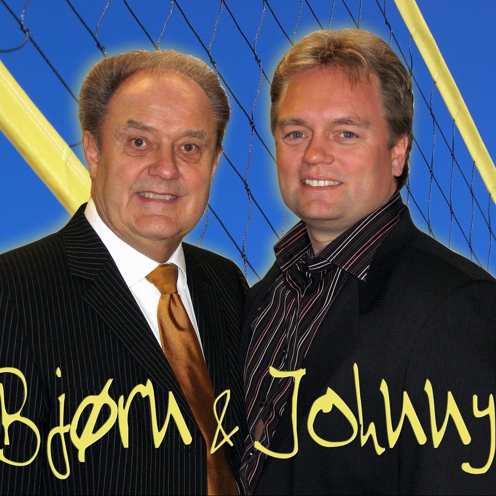 Far og Søn (Bjørn & Johnny) blåt og gult