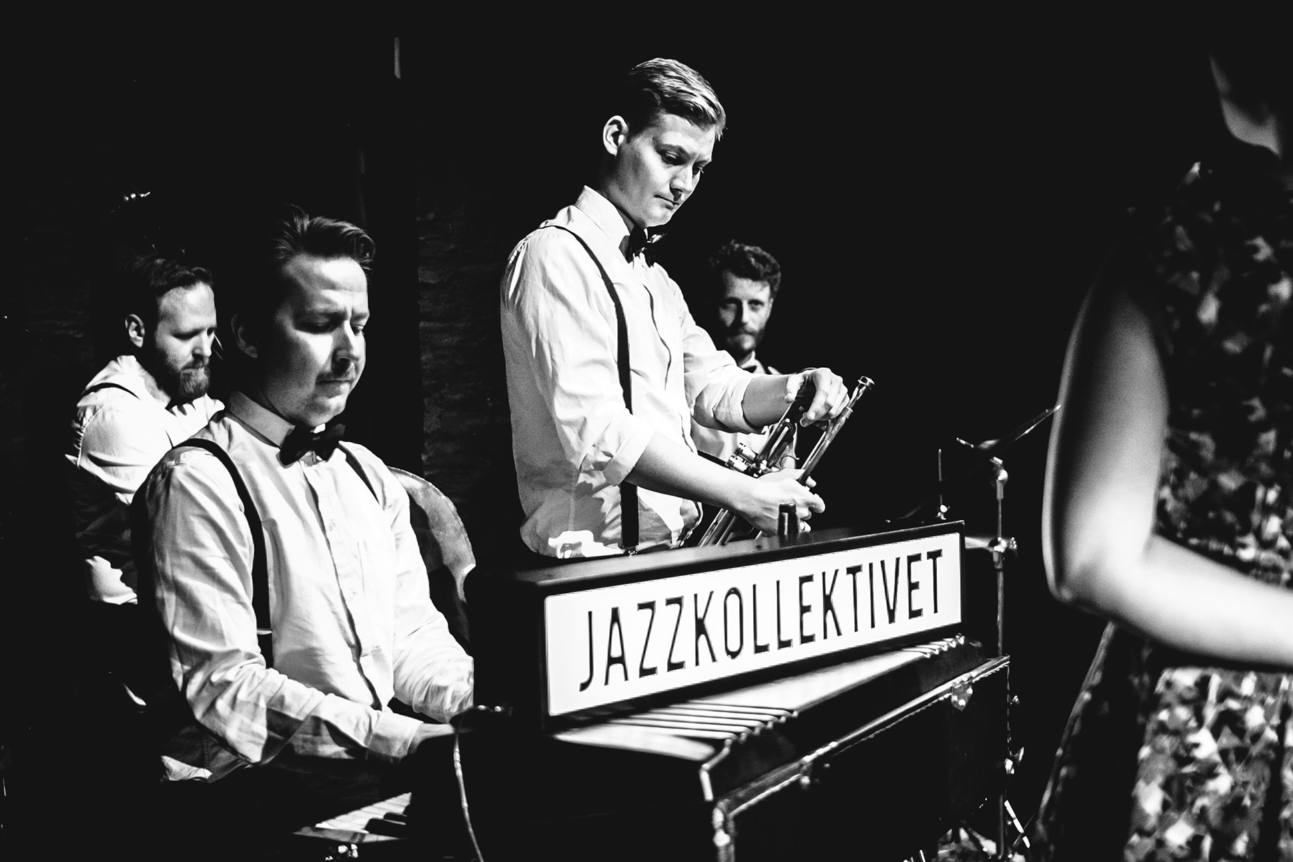 band på scene jazzkollektivet