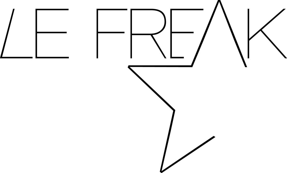 Le Freak logo i sort og hvid