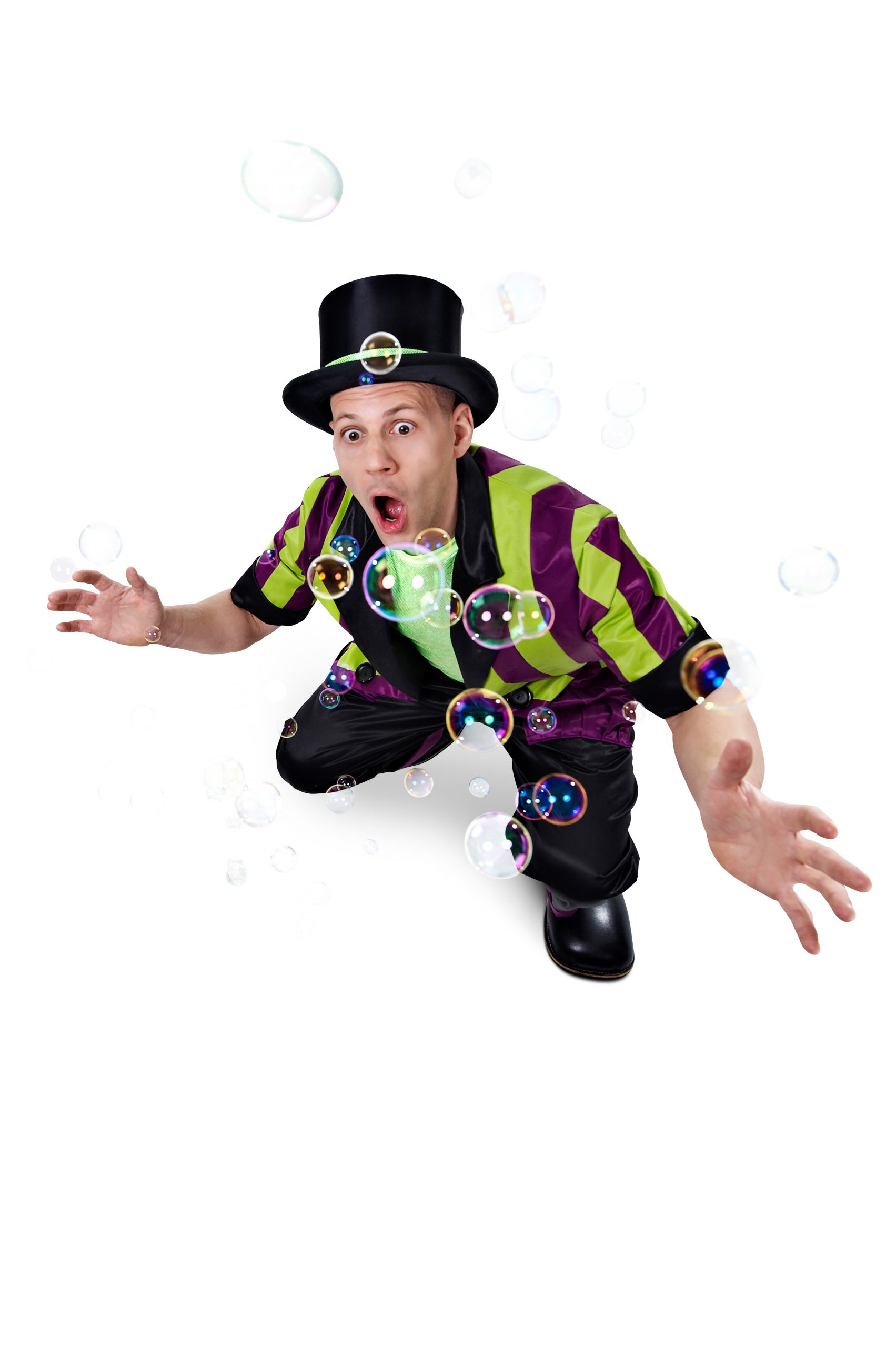Tryllekunstneren Pingo med sæbebobler