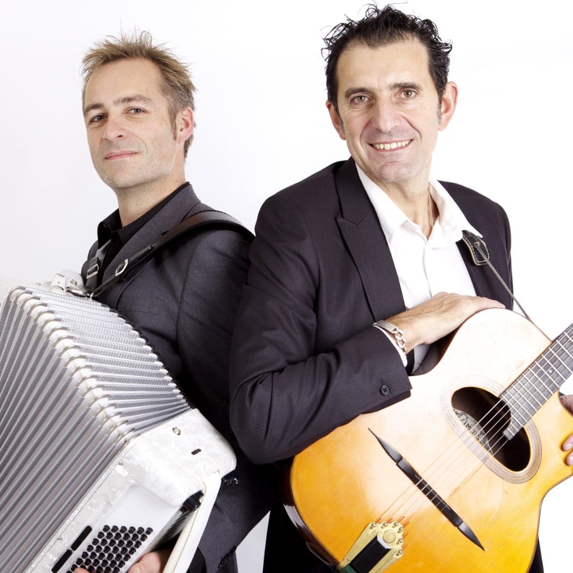 Walter Clerici & Lars Grand med hvid baggrund