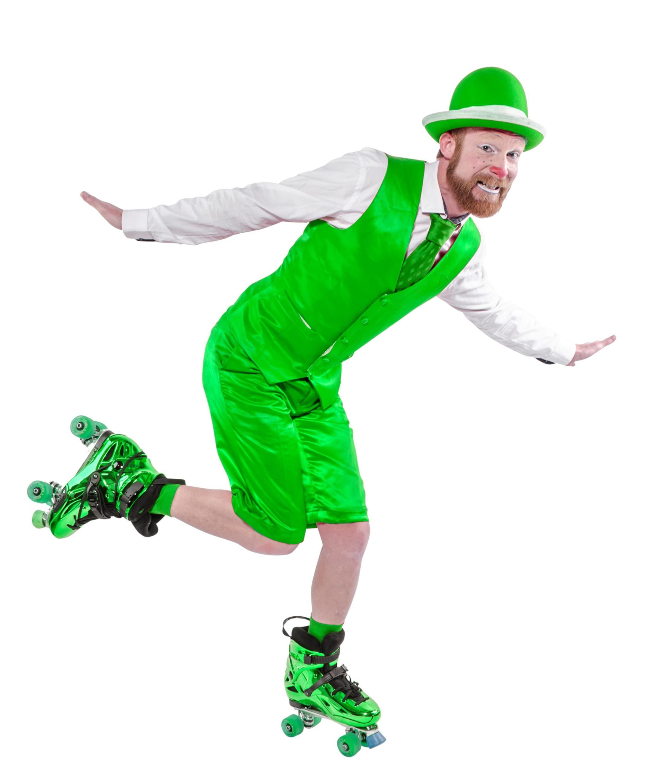 Mr. Big ruller ud iført grønt tøj