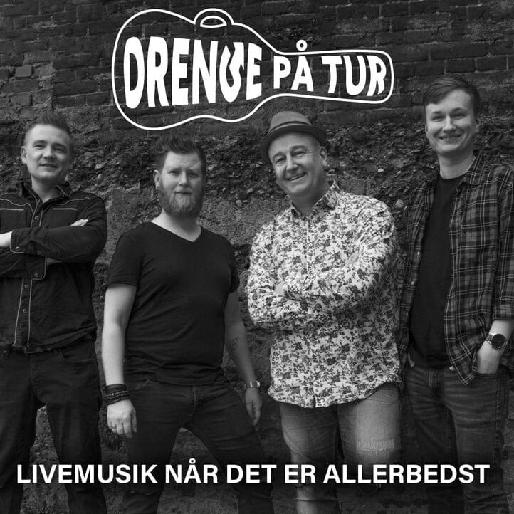 Drenge på tur eget logo sort/hvid