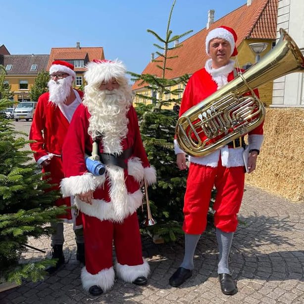 The Blowing Boys ved juletræ