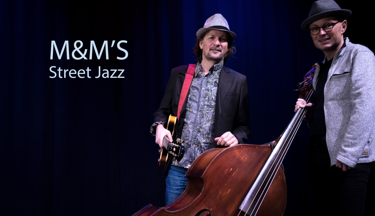 M & M's Street Jazz med hatte og instrumenter