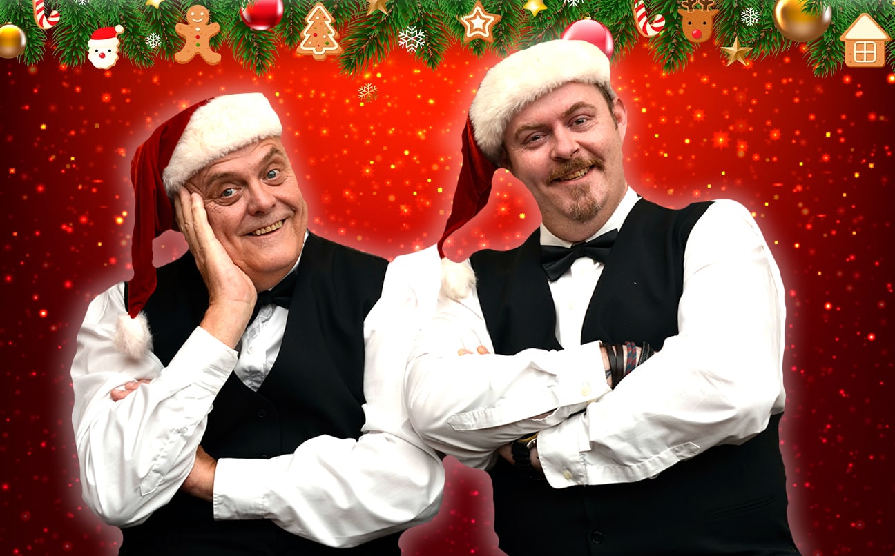 2 x Lundemann jul med baggrund