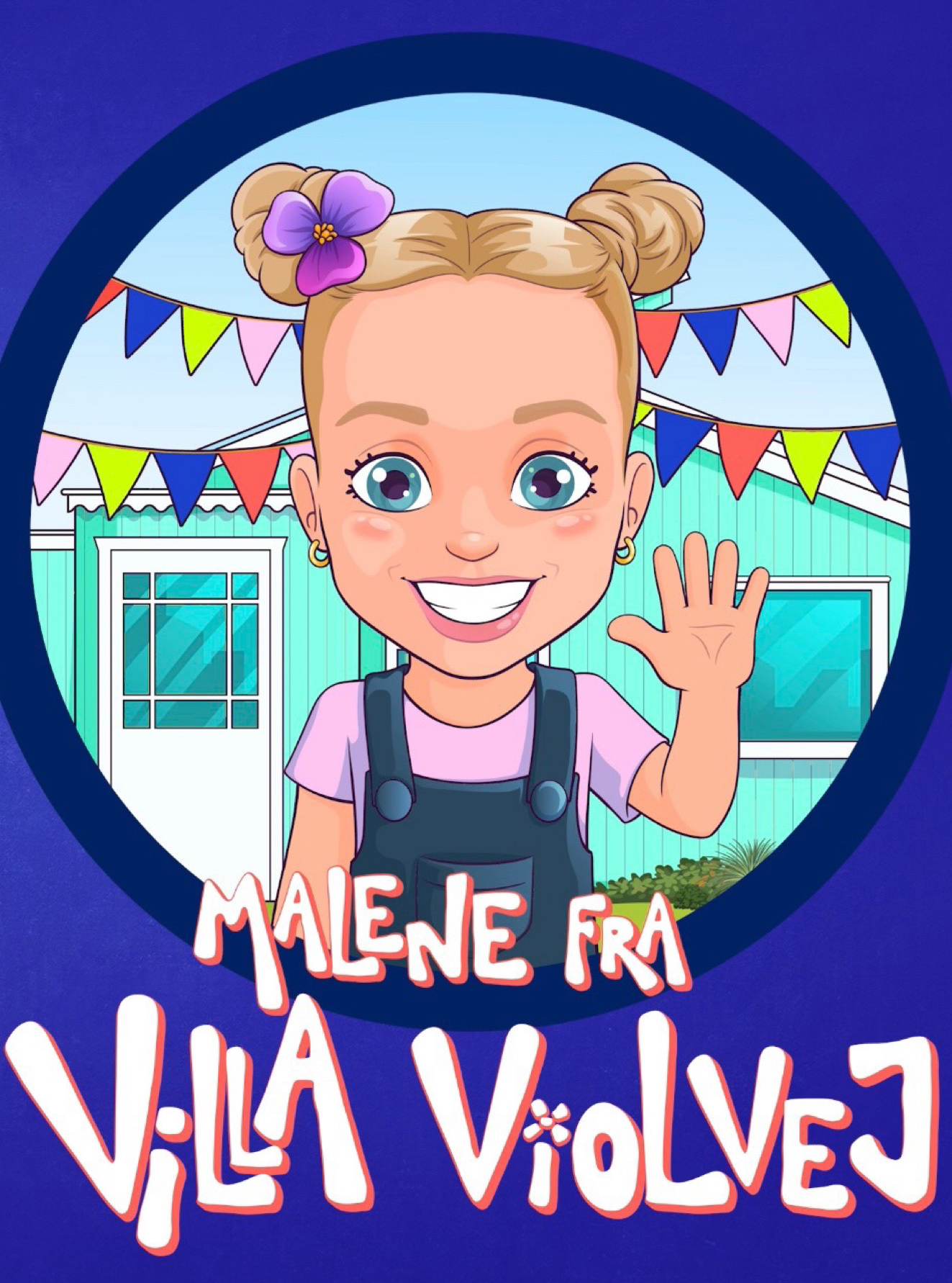 malene fra villa violvej illlustration LOGO